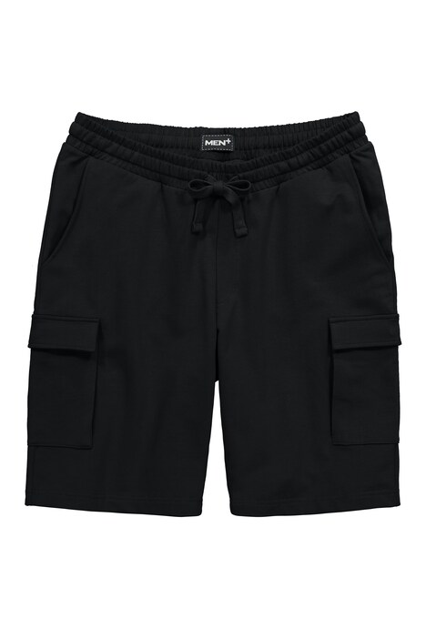 Teplákové cargo bermudy Men+, břišní střih, Basic, elastický pas, do 8XL