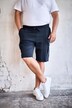 Men+ cargo-sweat-shorts, mavevenlig pasform, Basic Fit, elastisk linning, op til 8XL