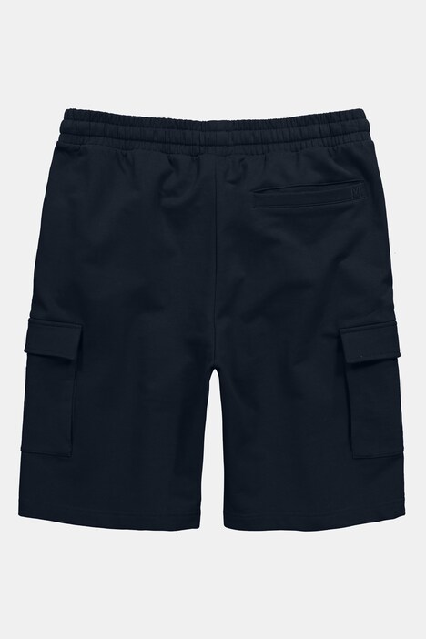 Bermuda cargo en molleton Men+, ventre confort et taille élastique, coupe Basic Fit - jusqu'au 8 XL
