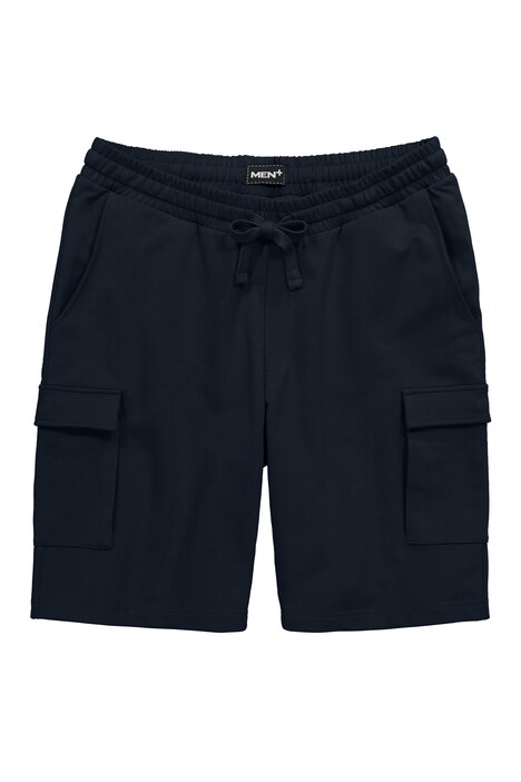 Teplákové cargo bermudy Men+, břišní střih, Basic, elastický pas, do 8XL