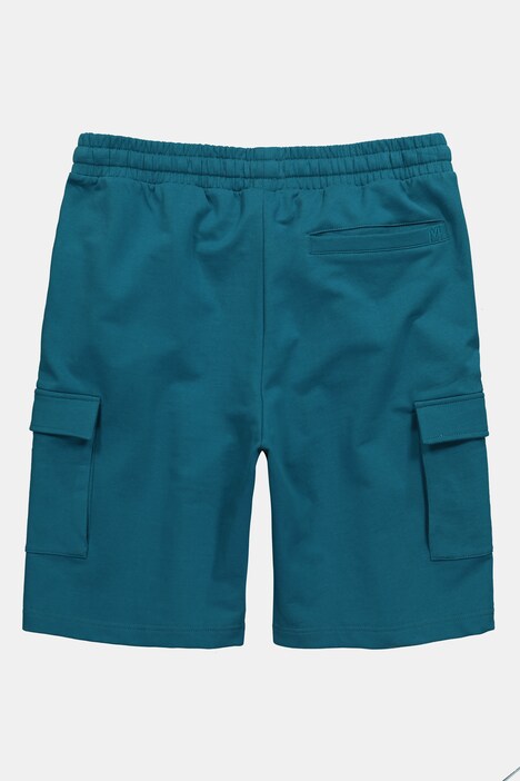 Bermuda cargo en molleton Men+, ventre confort et taille élastique, coupe Basic Fit - jusqu'au 8 XL