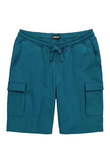 Teplákové cargo bermudy Men+, břišní střih, Basic, elastický pas, do 8XL