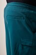 Men+ cargo-sweat-shorts, mavevenlig pasform, Basic Fit, elastisk linning, op til 8XL