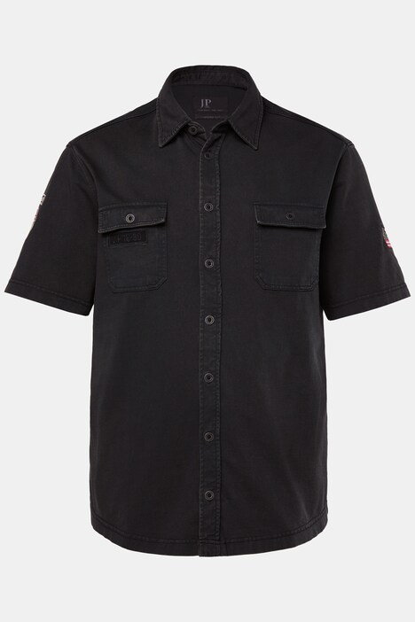 JP1880 Jersey-Hemd, Halbarm, Kentkragen, Vintage-Look, Modern Fit, bis 8 XL