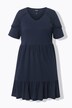 Epaulette Short Sleeve Jersey Dress