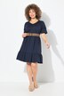 Epaulette Short Sleeve Jersey Dress