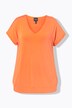 T-shirt oversize en tissu fluide. Décolleté V et manches courtes