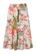 Sukně, květovaný potisk, A střih komfortní pas, kapsy