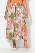 nederdel, blomsterprint, A-form, behagelig linning, lommer