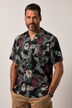 Chemise JP 1880 en viscose imprimé all-over. Manches courtes, col cubain et coupe Cuba Fit - jusqu'au 8 XL