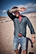 JP1880 Jeanshemd, Denim, Langarm, Stehkragen, Modern Fit, bis 8 XL