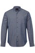 Džínová košile JP1880, kolekce Denim, dlouhé rukávy, stojáček, Modern střih, do 8XL