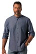 Džínová košile JP1880, kolekce Denim, dlouhé rukávy, stojáček, Modern střih, do 8XL