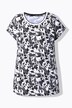 T-skjorte, oversized, blomster, korte ermer