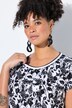 T-skjorte, oversized, blomster, korte ermer