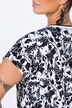 T-skjorte, oversized, blomster, korte ermer