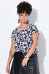 T-skjorte, oversized, blomster, korte ermer