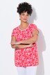 T-shirt dal taglio oversize con fiorellini e mezze maniche