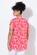 T-shirt dal taglio oversize con fiorellini e mezze maniche