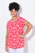 T-shirt dal taglio oversize con fiorellini e mezze maniche