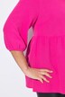 Blouse en mousseline, couture froncée et cordons à nouer en guise de fermeture, coupe évasée