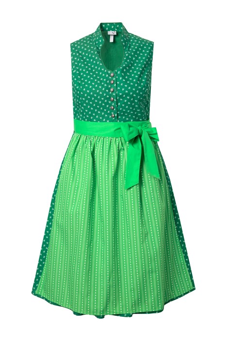 Dirndl, stojáček, ozdobné knoflíky, bez rukávů
