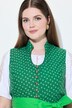 Dirndl sans manches, costume traditionnel bavarois. Col montant et boutons fantaisie