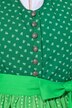 Dirndl sans manches, costume traditionnel bavarois. Col montant et boutons fantaisie