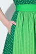 Dirndl sans manches, costume traditionnel bavarois. Col montant et boutons fantaisie