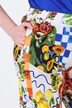 Pantalon au tombé fluide. Jambe large et taille élastique. Imprimés « food »