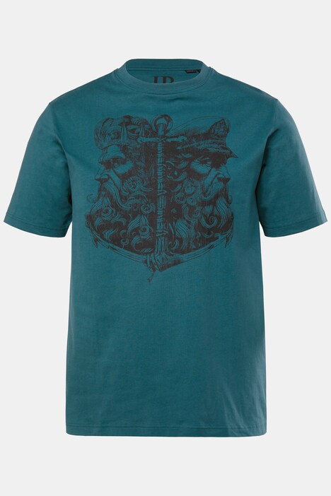 JP1880 T-shirt, korte mouw, ronde hals, print, tot 8XL