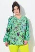 Blusa, ajuste cómodo, estampado de cómic Escote de túnica