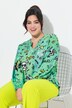 Blusa, ajuste cómodo, estampado de cómic Escote de túnica