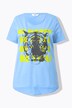 T-shirt dal taglio svasato con scritta e tigre