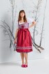 Mini-dirndl, snøring, firkantet udskæring, ærmeløs