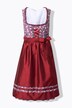 Mini-dirndl, snøring, firkantet udskæring, ærmeløs