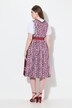 Mini-dirndl, snøring, firkantet udskæring, ærmeløs