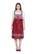 Midi dirndl, šněrování, hranatý výstřih, bez rukávů