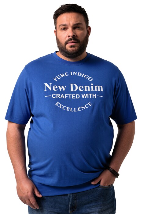 Tričko Men+, břišní střih, krátké rukávy, potisk, do 8XL