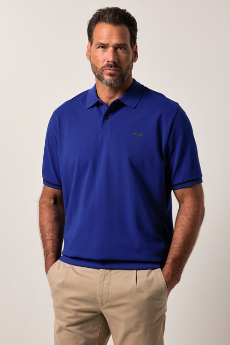 Polo JP1880, talle bajo, media manga, piqué, XXL hasta 8 XL