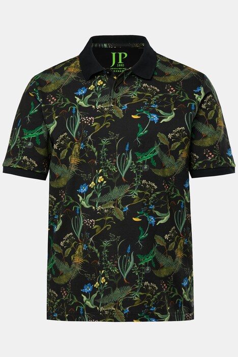 Polo JP 1880 FLEXNAMIC®, manches courtes et imprimé all-over - jusqu'au 8 XL