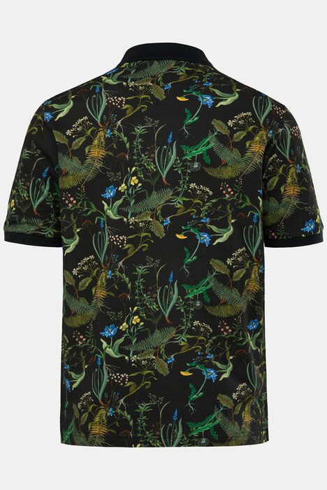 Polo JP 1880 FLEXNAMIC®, manches courtes et imprimé all-over - jusqu'au 8 XL