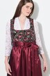 Dirndl-bluse, blonder, V-hals, trekvartermer, gummisøm