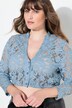 Chemisier traditionnel Dirndl à dentelle. Col en V et manches 3/4. Taille élastique