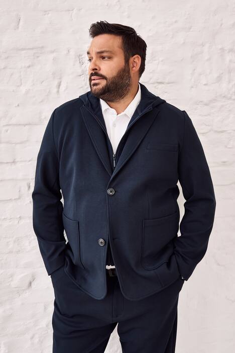 Men+ jersey colbert Bilbao FLEXLASTIC®, mix & match, tot 8XL