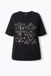 T-shirt à paillettes, décolleté rond et manches courtes, coupe Classic Fit