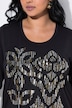 T-shirt à paillettes, décolleté rond et manches courtes, coupe Classic Fit