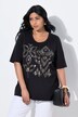 T-shirt à paillettes, décolleté rond et manches courtes, coupe Classic Fit