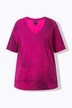 T-shirt, grafisk tryk, A-form, V-udskæring, korte ærmer