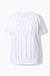 Boxy knotted fringe T-shirt